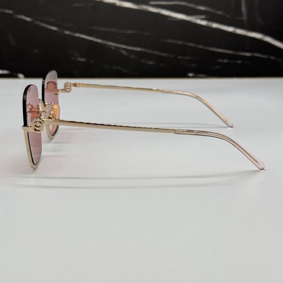 NEW GG1279S 003 GUCCI GOLD/PINK WOMEN GUCCI SUNGLASSES - Picture 8 of 12
